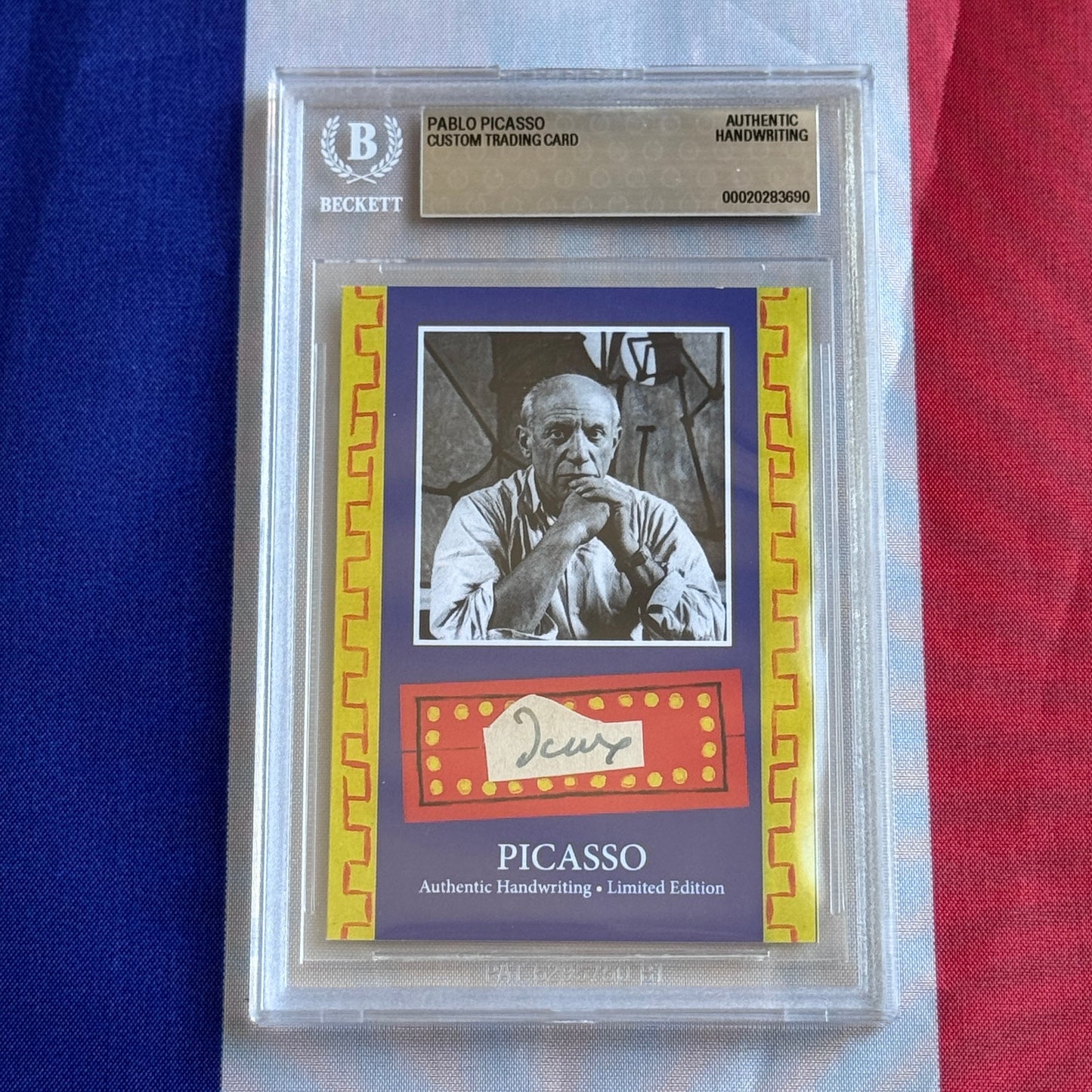 Pablo Picasso Authenticated Handwriting Card
