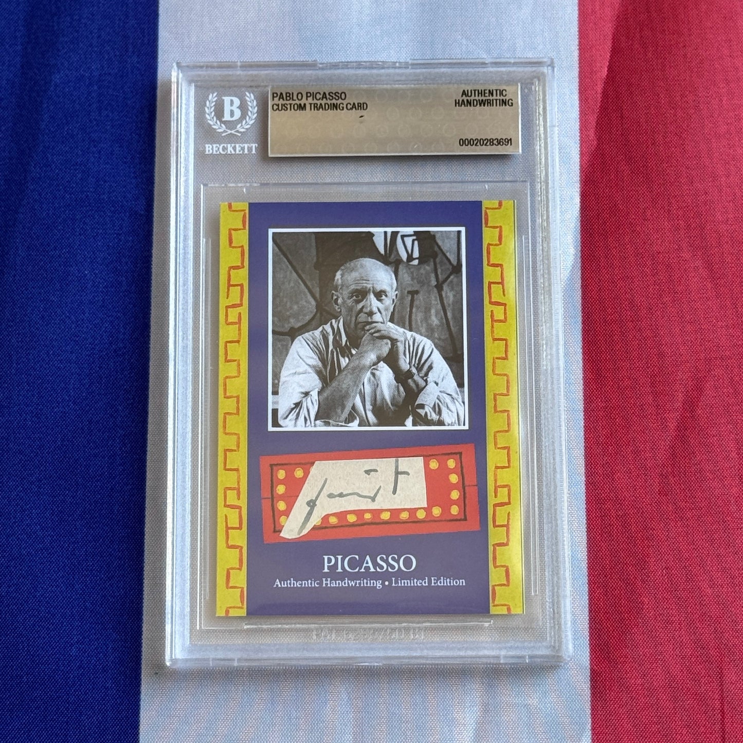 Pablo Picasso Authenticated Handwriting Card