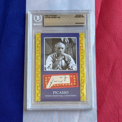 Pablo Picasso Authenticated Handwriting Card