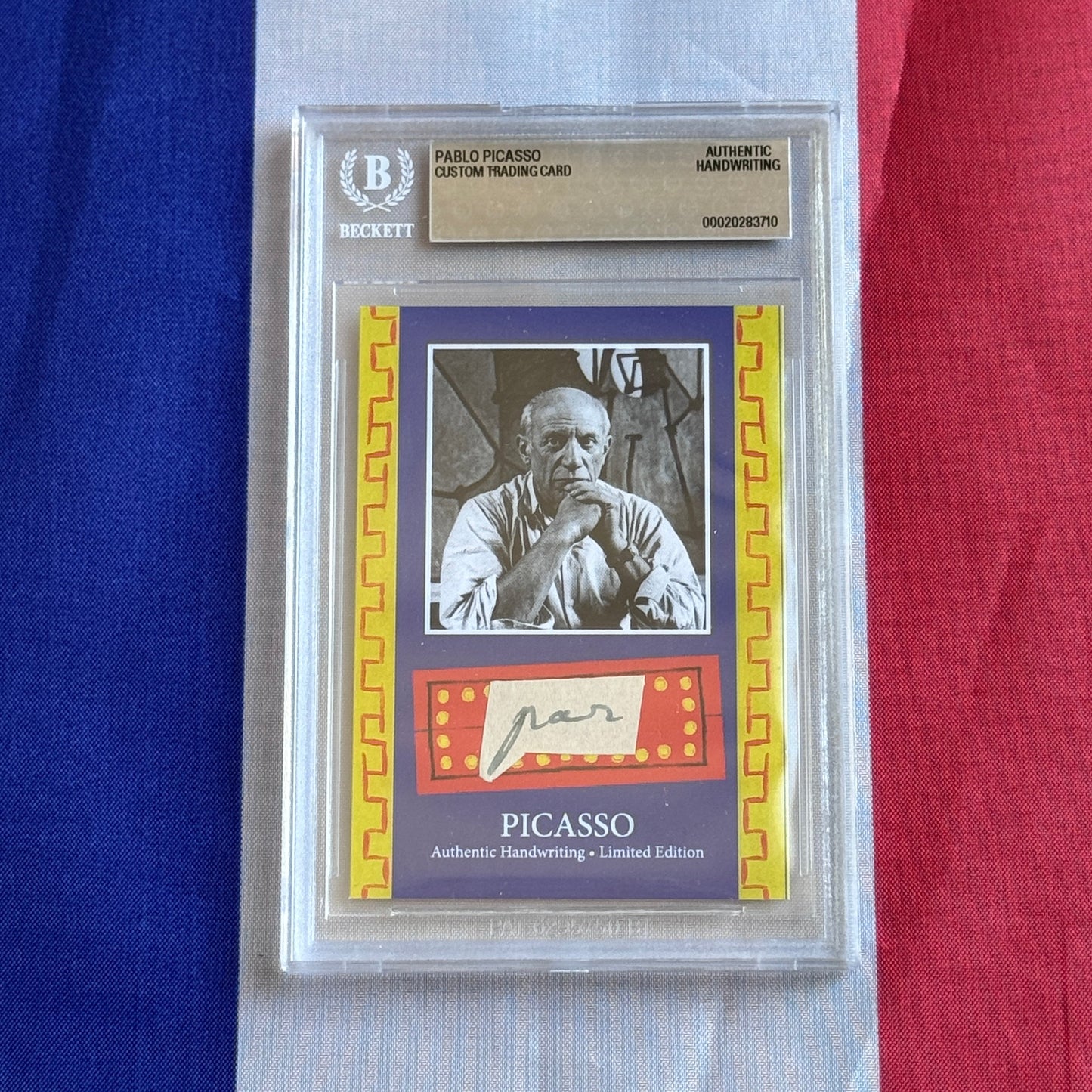 Pablo Picasso Authenticated Handwriting Card
