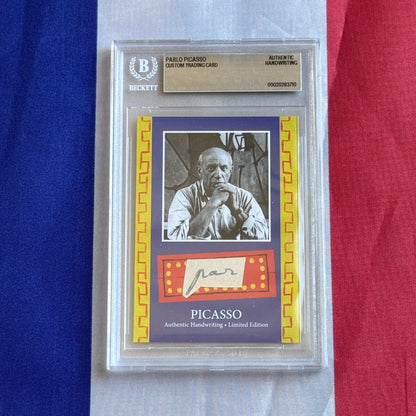 Pablo Picasso Authenticated Handwriting Card