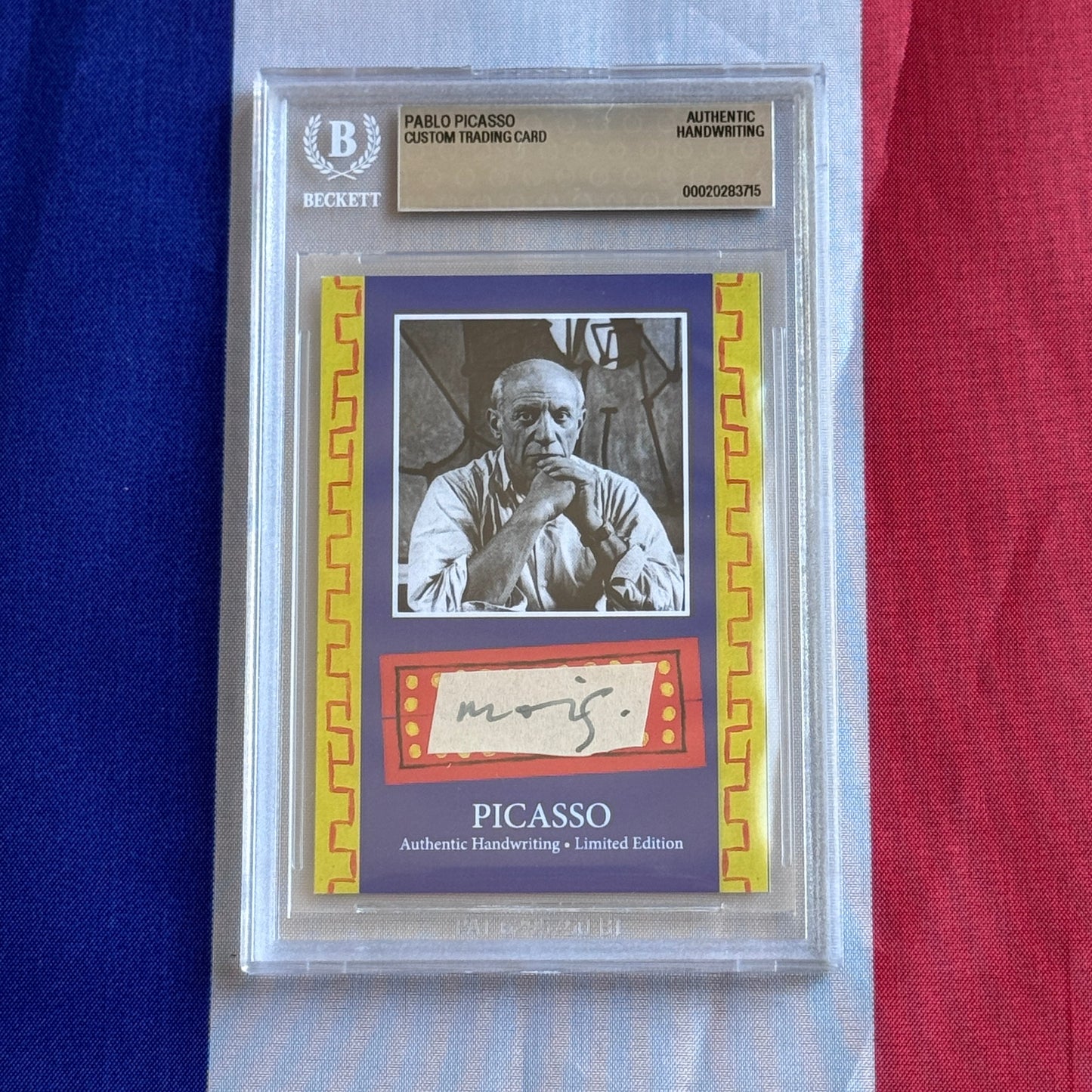 Pablo Picasso Authenticated Handwriting Card