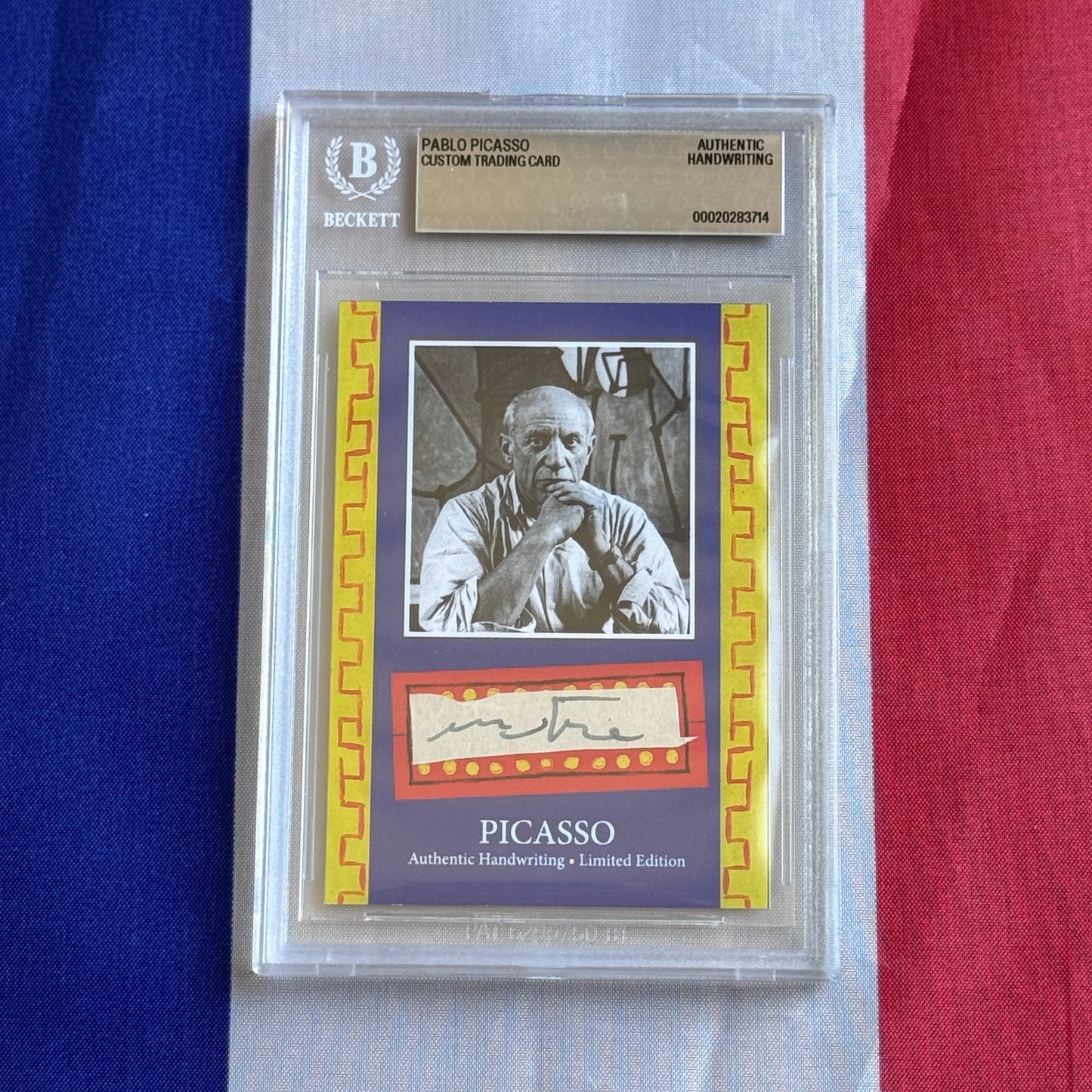 Pablo Picasso Authenticated Handwriting Card