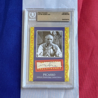 Pablo Picasso Authenticated Handwriting Card