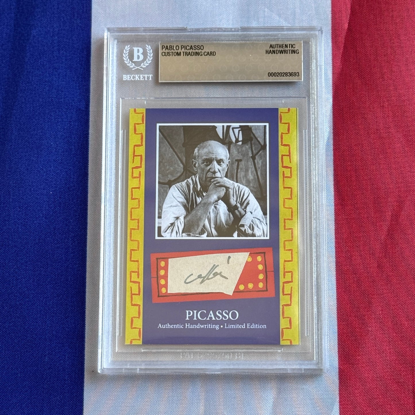 Pablo Picasso Authenticated Handwriting Card