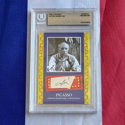 Pablo Picasso Authenticated Handwriting Card
