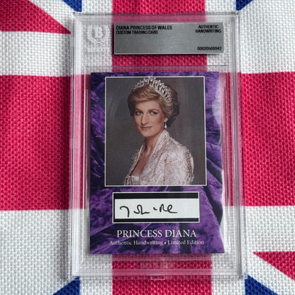 Princess Diana Authenticated Handwritten Letter Card