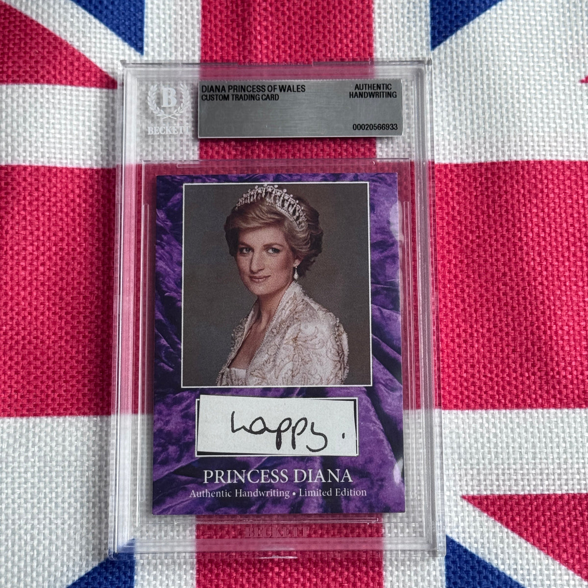 Princess Diana Authenticated Handwritten Letter Card
