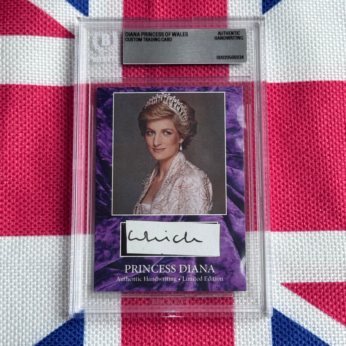 Princess Diana Authenticated Handwritten Letter Card