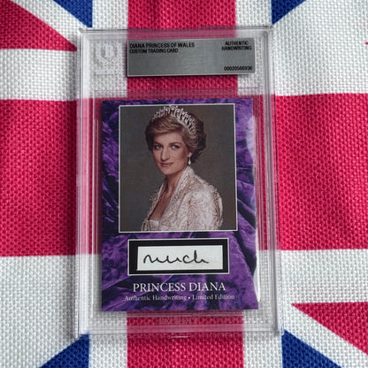 Princess Diana Authenticated Handwritten Letter Card