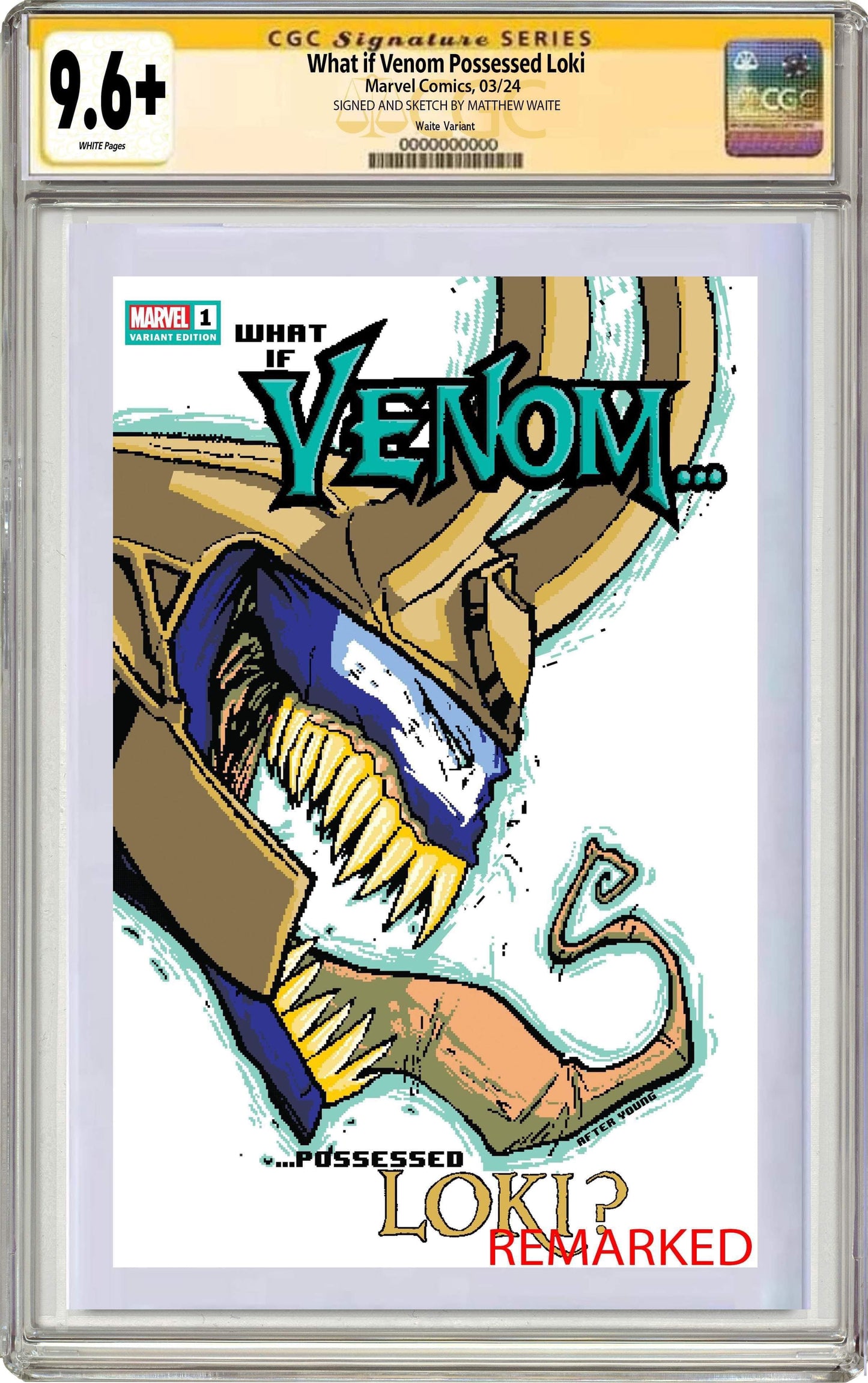 WHAT IF VENOM #1 | Matthew Waite Skottie Young Homage Variant
