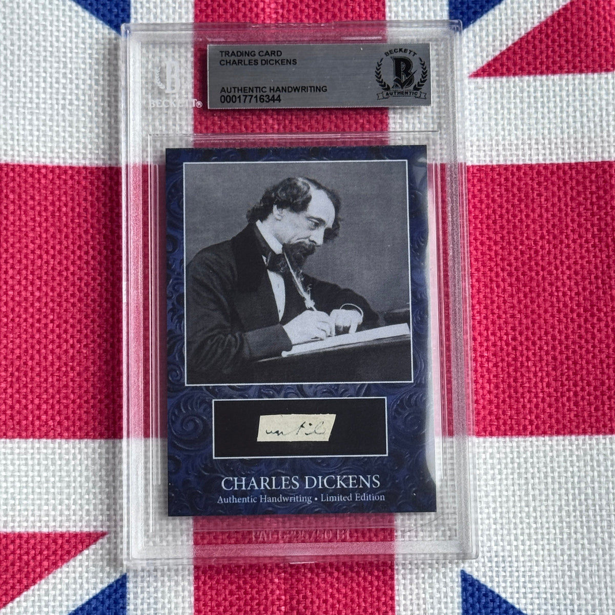 Charles Dickens Authenticated Handwriting Card