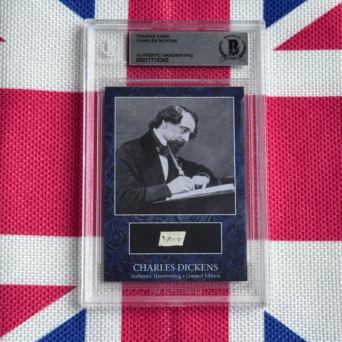 Charles Dickens Authenticated Handwriting Card
