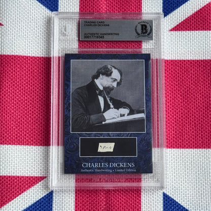 Charles Dickens Authenticated Handwriting Card