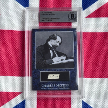 Charles Dickens Authenticated Handwriting Card