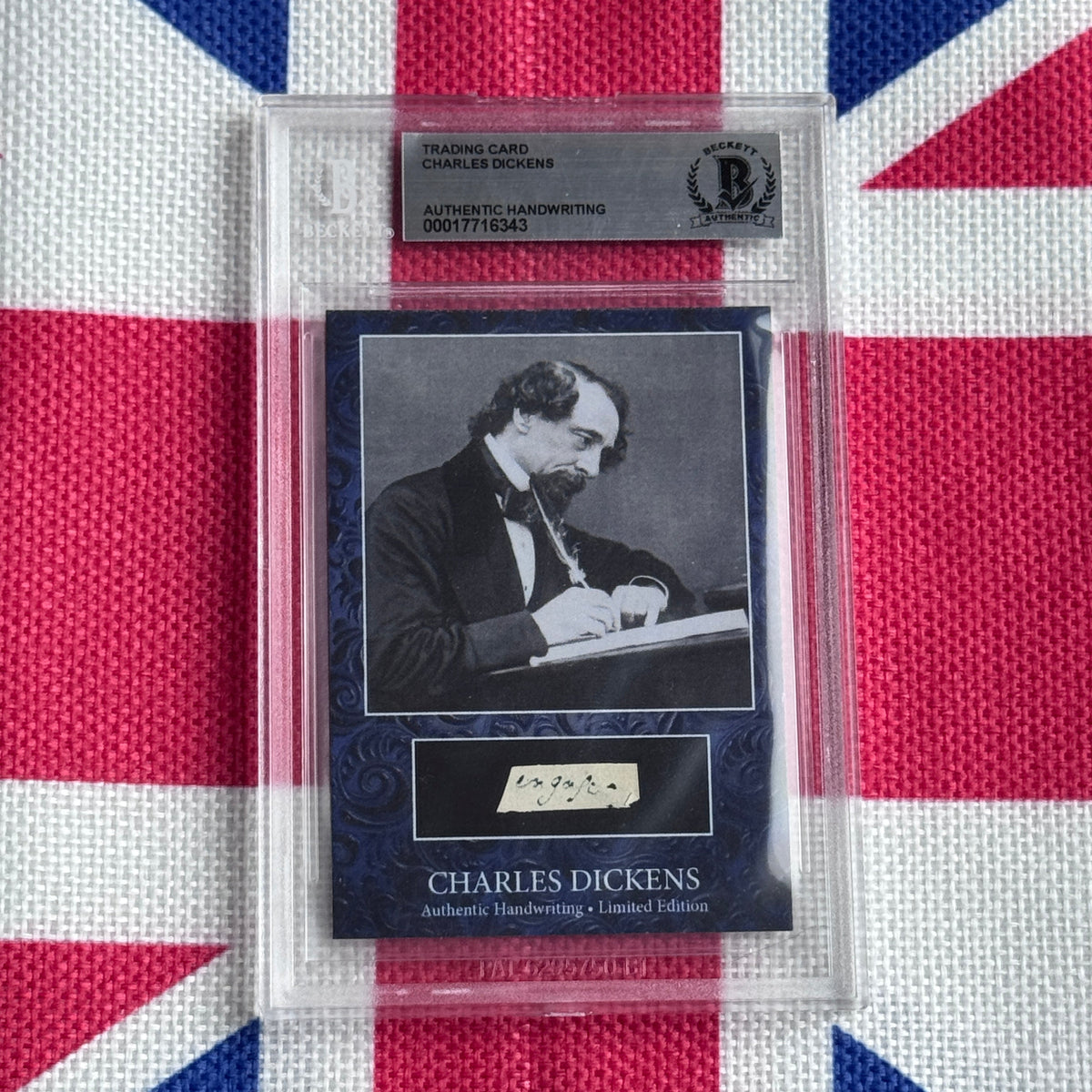 Charles Dickens Authenticated Handwriting Card