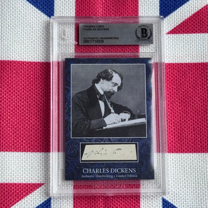 Charles Dickens Authenticated Handwriting Card