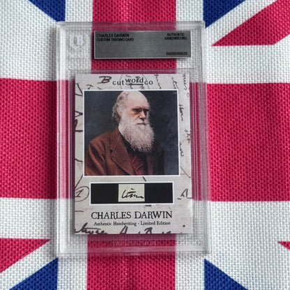 Charles Darwin Beckett Encapsulated Handwriting Removed from an Autograph Letter Signed