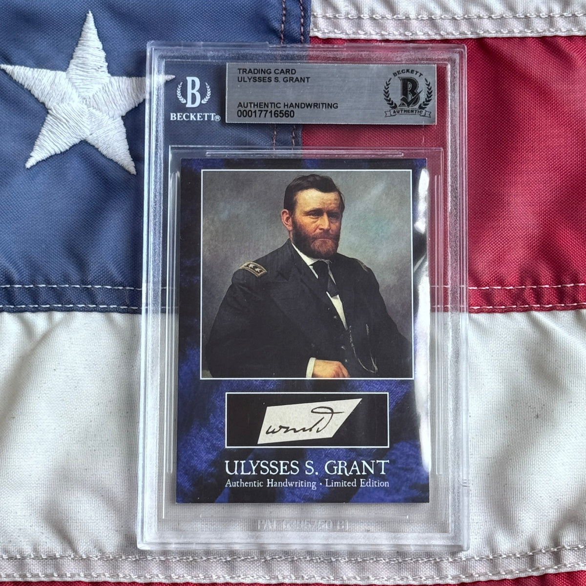 Ulysses S Grant Authenticated Handwriting Card 1881