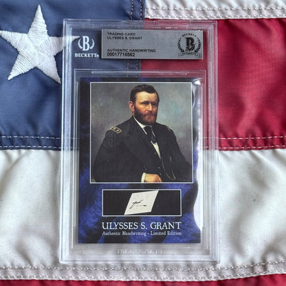 Ulysses S Grant Authenticated Handwriting Card 1881