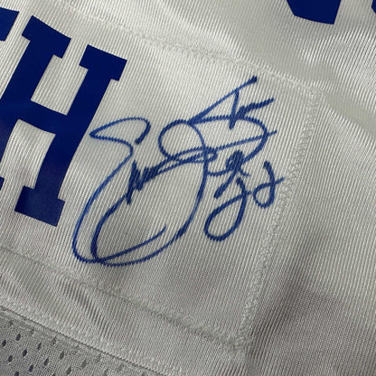 Autographed Emmitt Smith Dallas White Jersey