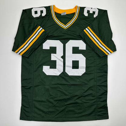 Autographed/Signed Leroy Butler HOF 2022 Green Bay Green Football Jersey JSA COA