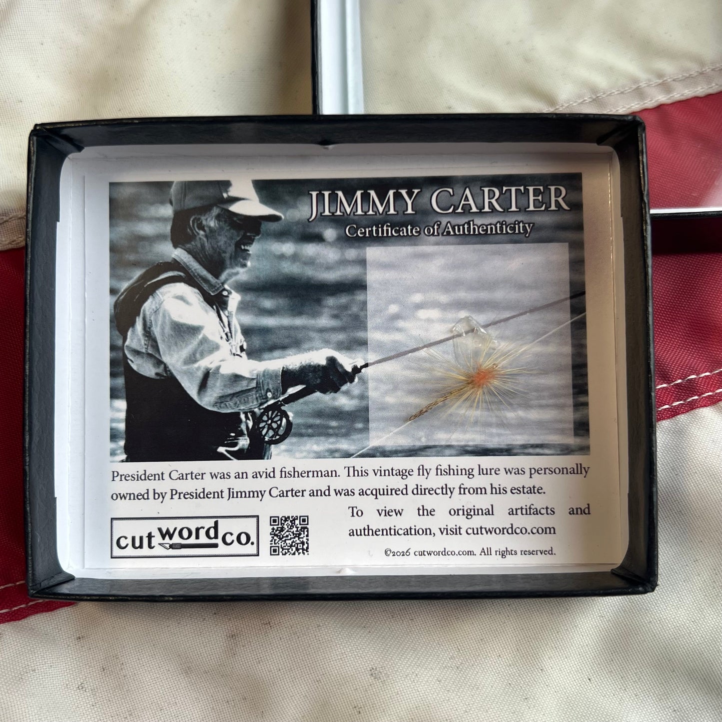 President Jimmy Carter's Personally Owned Fly Fishing Lure From his Estate