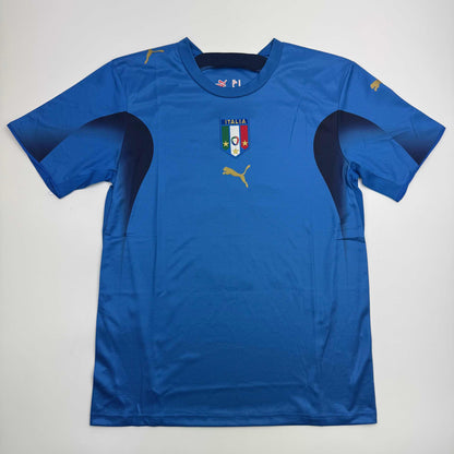 Autographed/Signed Francesco Totti Italy Blue Soccer Jersey Beckett BAS COA