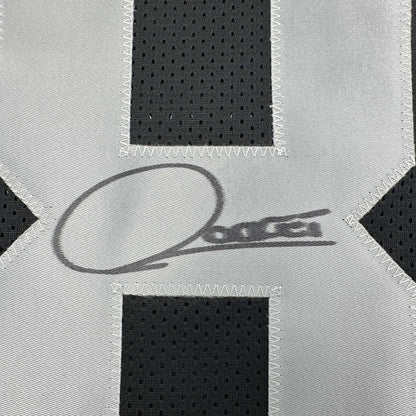 Autographed/Signed Raghib Ismail Rocket Oakland Black Football Jersey Beckett BAS COA