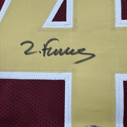 Autographed Zay Flowers Boston College Maroon Football Jersey Beckett BAS COA