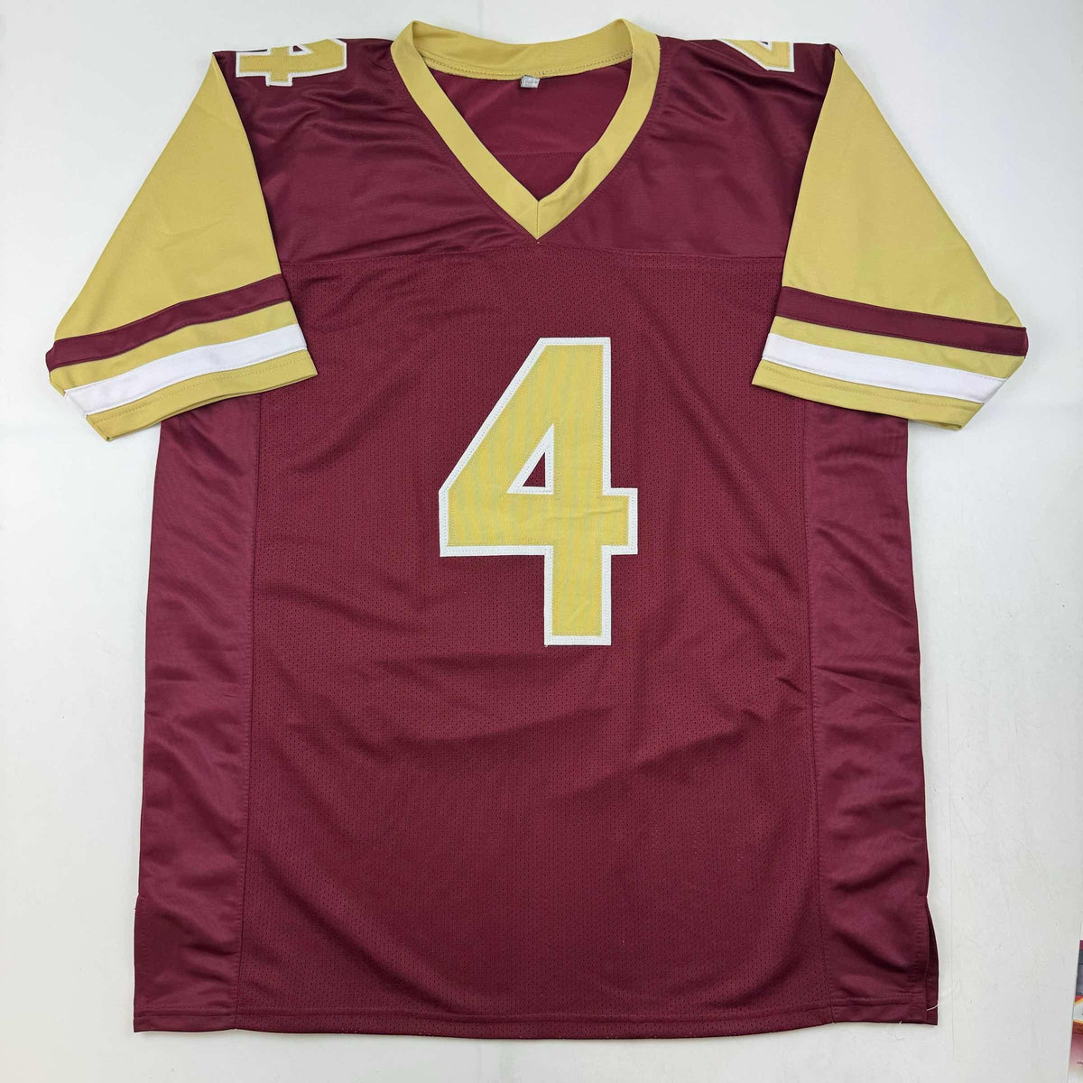 Autographed Zay Flowers Boston College Maroon Football Jersey Beckett BAS COA