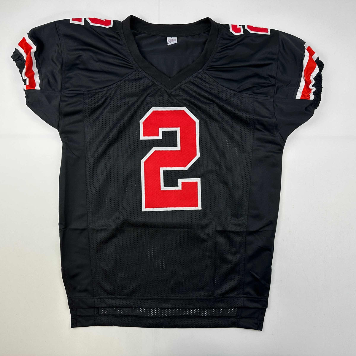 Autographed Chris Olave Ohio State Black College Jersey
