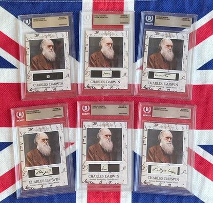Charles Darwin Beckett Encapsulated Handwriting Removed from an Autograph Letter Signed