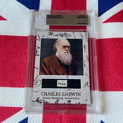Charles Darwin Beckett Encapsulated Handwriting Removed from an Autograph Letter Signed