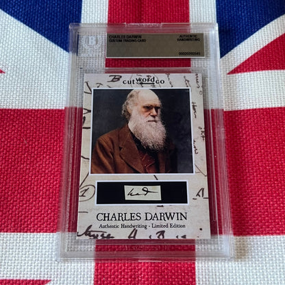 Charles Darwin Beckett Encapsulated Handwriting Removed from an Autograph Letter Signed