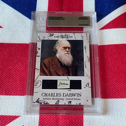 Charles Darwin Beckett Encapsulated Handwriting Removed from an Autograph Letter Signed