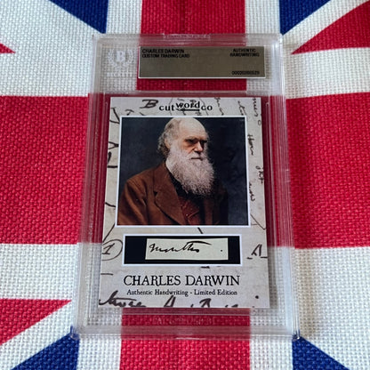 Charles Darwin Beckett Encapsulated Handwriting Removed from an Autograph Letter Signed