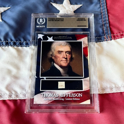 Thomas Jefferson Handwritten Word Cut from An Autograph Letter Signed Beckett BAS