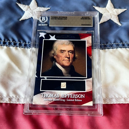 Thomas Jefferson Handwritten Word Cut from An Autograph Letter Signed Beckett BAS