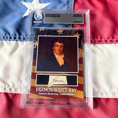 Francis Scott Key Handwritten Word Cut from An Autograph Letter Signed Beckett BAS