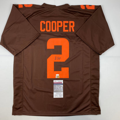 Autographed/Signed Amari Cooper Cleveland Brown Color Rush Football Jersey