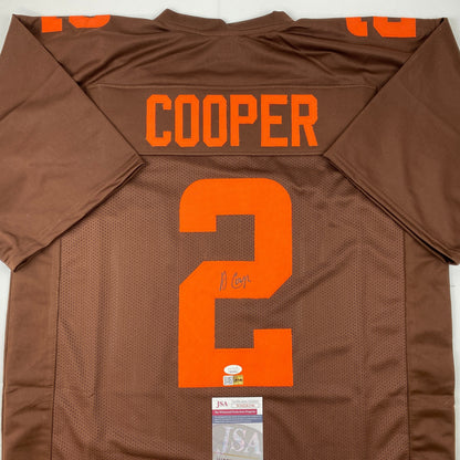 Autographed/Signed Amari Cooper Cleveland Brown Color Rush Football Jersey