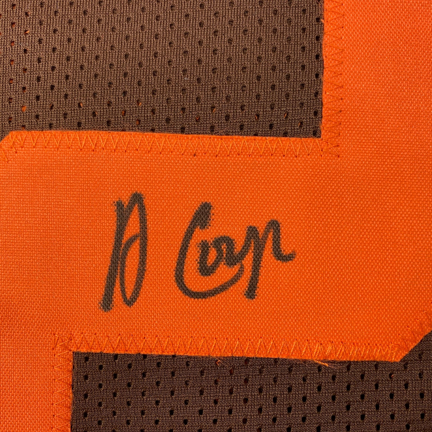 Autographed/Signed Amari Cooper Cleveland Brown Color Rush Football Jersey