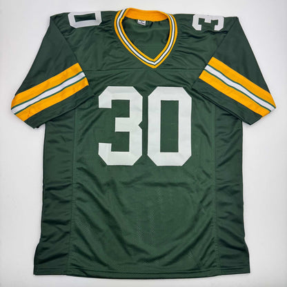Autographed/Signed Ahman Green Green Bay Green Football Jersey Beckett BAS COA