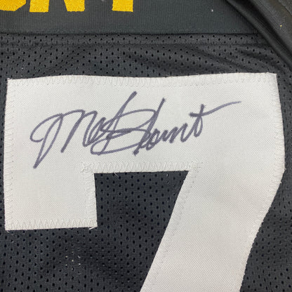 Autographed/Signed Mel Blount Pittsburgh Black Football Jersey JSA COA