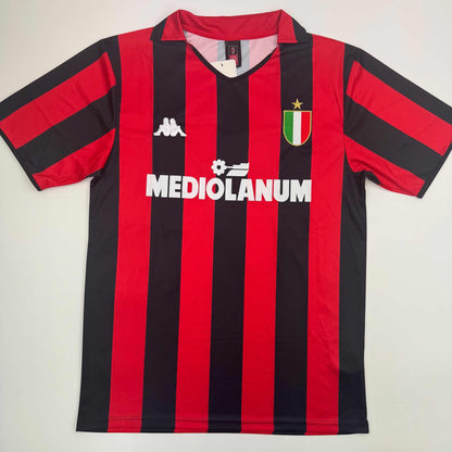 Autographed/Signed Andriy Shevchenko AC Milan Red/Black Soccer Futbol Jersey Beckett BAS COA