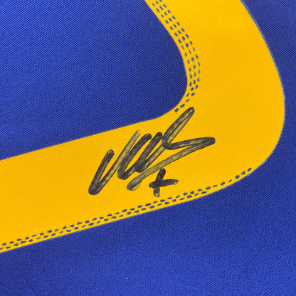 Autographed/Signed David Villa Spain National Team Football Jersey JSA COA