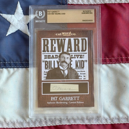 Pat Garrett Beckett Encapsulated Handwriting Removed from an Autograph Letter Signed