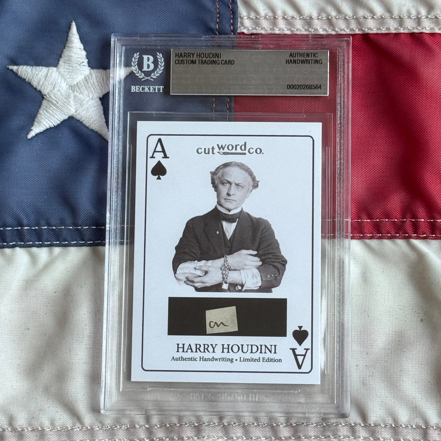 Rare Harry Houdini Handwritten Word Collection with Signed Cards