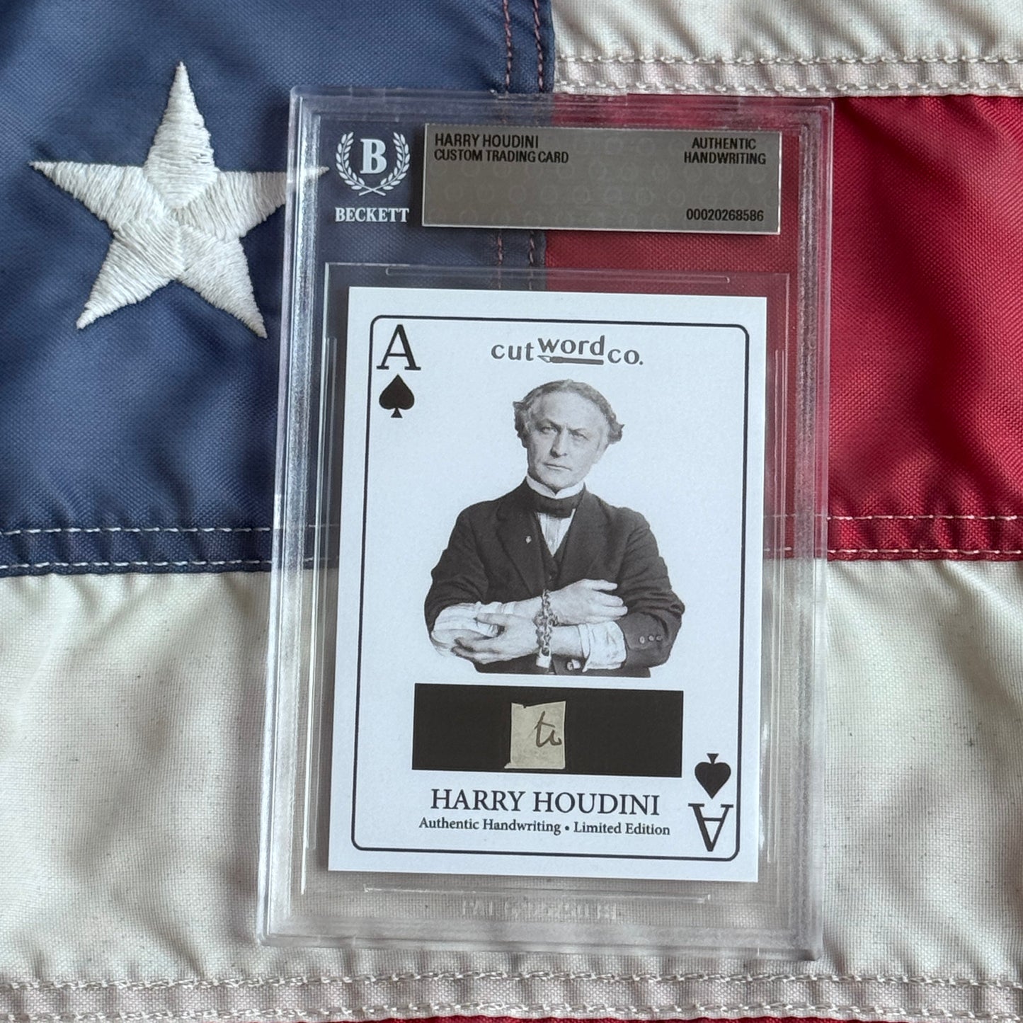 Rare Harry Houdini Handwritten Word Collection with Signed Cards